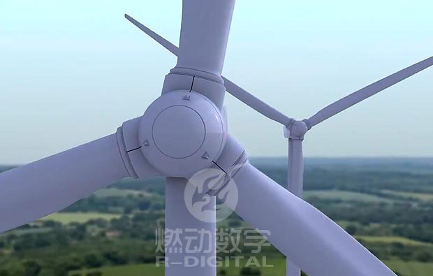 风力发电机原理及安装施工三维动画演示