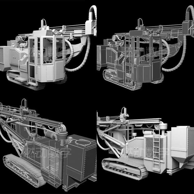 工业三维动画——采矿凿岩钻车