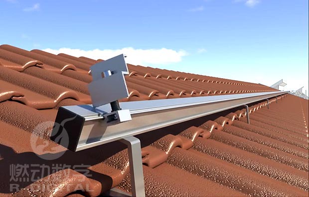 太阳能板安装施工三维动画演示