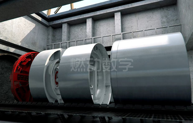 隧道盾构施工三维动画制作——中铁二局施工项目汇报演示